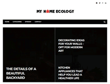 Tablet Screenshot of myhomeecology.com